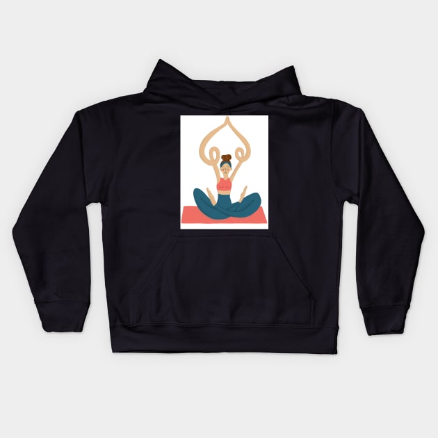 Yoga Kids Hoodie by Mary Mastren